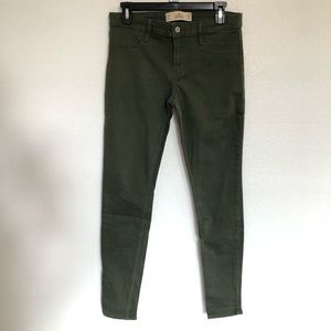 [Hollister] Green Skinny Jeans